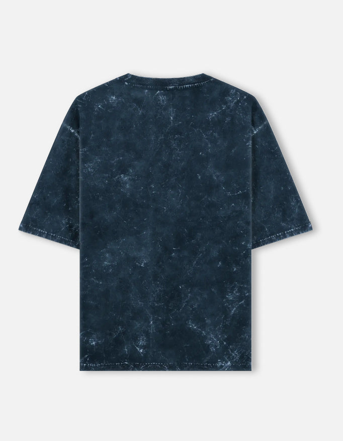 Navy Blue Men Oversized T-Shirt