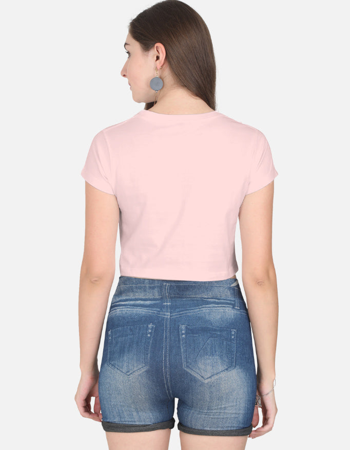 Light Baby Pink Women's Crop Top