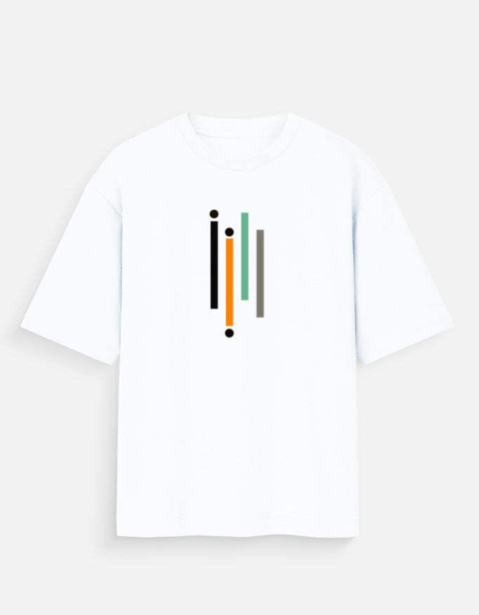 White Men's Oversized Standard T-Shirt