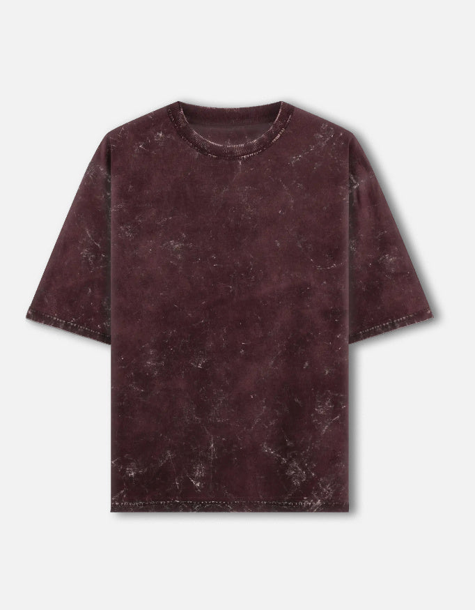 Maroon Men Oversized T-Shirt