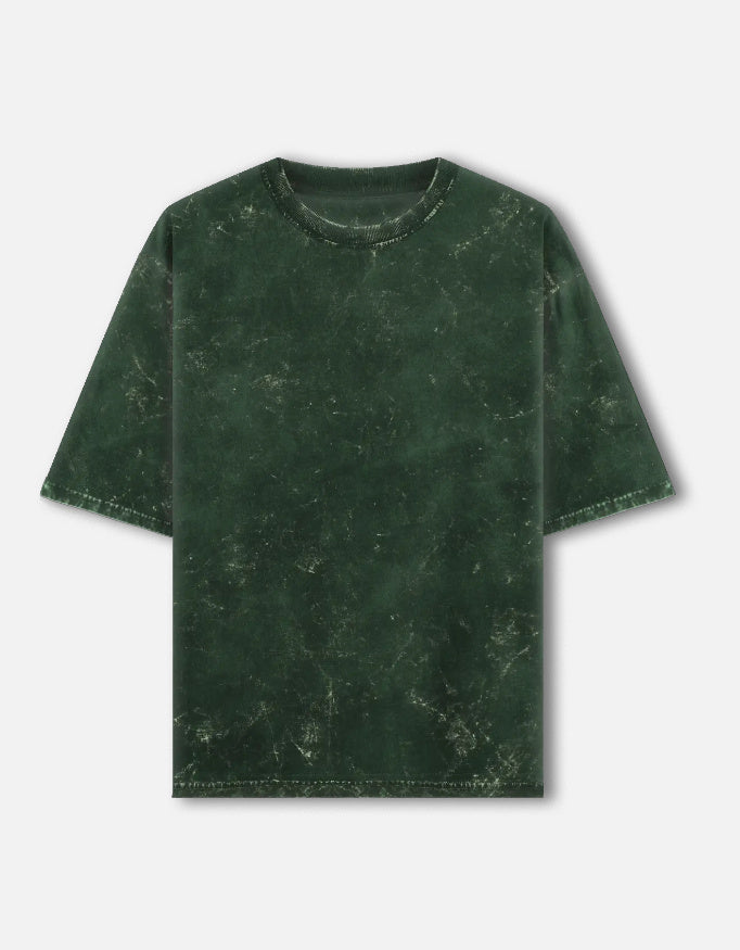 Bottle Green Men Oversized T-Shirt