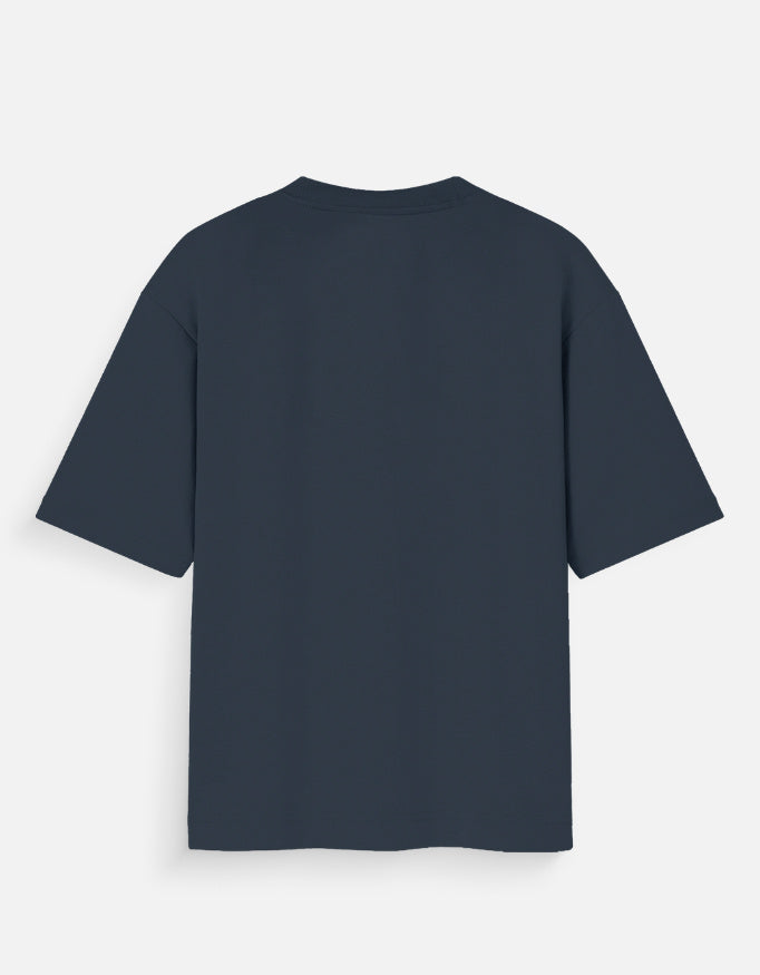 Navy Blue Men's Oversized Standard T-Shirt