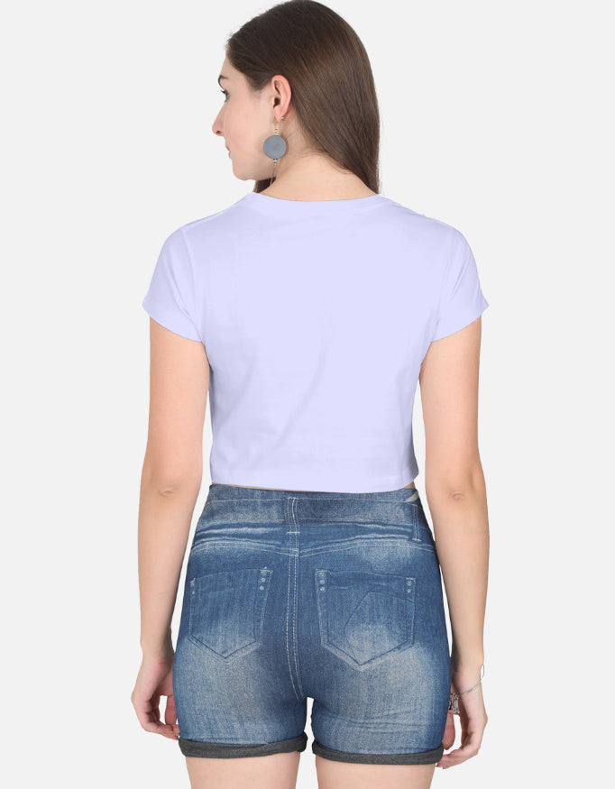 Lavender Women's Crop Top