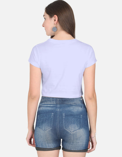 Lavender Women's Crop Top