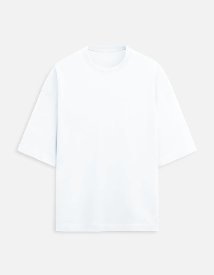 White Men's Terry Oversized Tee