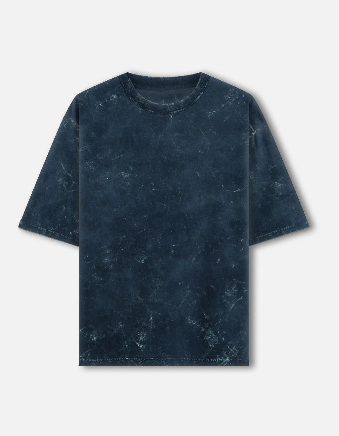 Navy Blue Men Oversized T-Shirt
