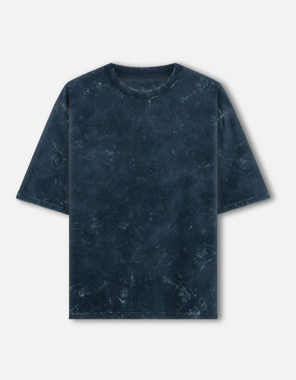 Navy Blue Men Oversized T-Shirt
