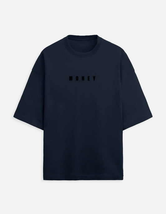 Navy Blue Men Essential Oversized T-Shirt