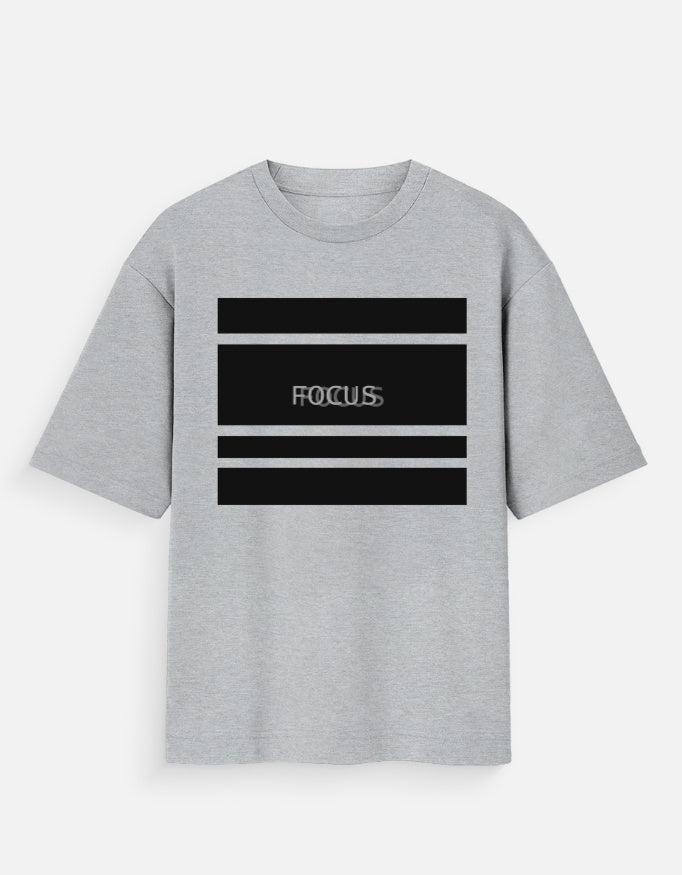 Grey Melange Oversized Standard T-Shirt