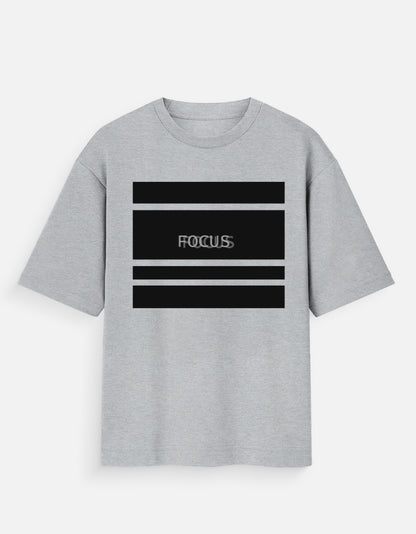Grey Melange Oversized Standard T-Shirt