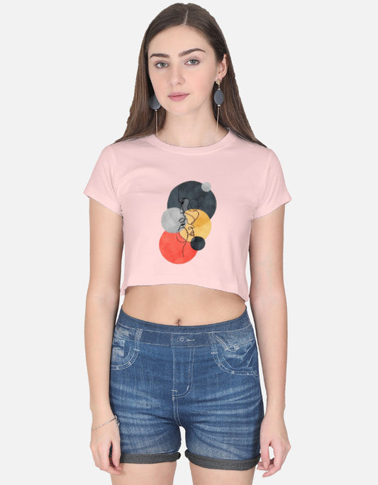 Light Baby Pink Women's Crop Top