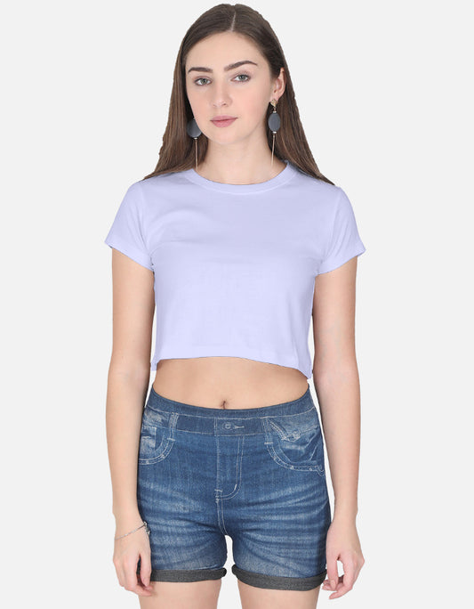 Lavender Women's Crop Top
