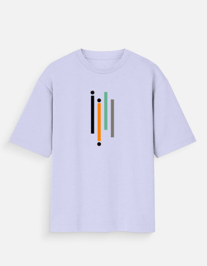Lavender Men's Oversized Standard T-Shirt